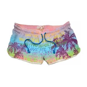 OP Ocean Pacific Tropical Beach Vacation Surf Colorful Shorts Large